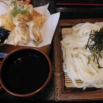 うどん万福 - 天ざるうどん