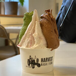 ハーベスト ナガイファーム - ・トリプル 650円/税込
(ビターチョコレート、濃い抹茶、木いちごミルク)