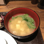 Akaoniya - 定食の味噌汁