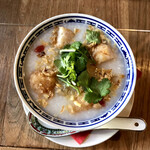 SIK eatery - 朝粥 海老団子のお粥  上から