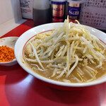 千里眼 - ラーメン 麺120g ニンニク・ショウガ・カラアゲ別皿で 780円