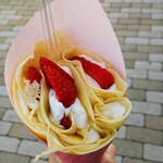 道の駅 キララ多伎 - いちごチョコクレープのチョコ無し