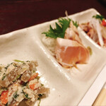 山祇屋 - 鳥刺し、タタキ