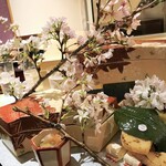 銀座 しのはら - 八寸に桜