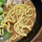 輝道家 - 酒井の麺はちょうどいい硬さでモッチリ感もあります。