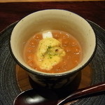 神楽坂 石かわ - イクラと赤雲丹、アクセントに長芋 