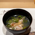 うを徳 - 2021.4 網走キンキと奈良花山椒の潮汁ポン酢仕立て