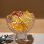 うを徳 - 2021.4 水菓子（土佐文旦、四万十トマト狼桃、宮崎マンゴー、和歌山デコポン）