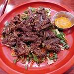 プルジャ ダイニング - 鯰のエラの揚げ物だよ