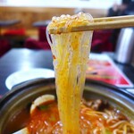 天然居 - モツラーメン麺定食