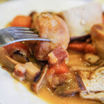 Bien - 農夫雞（プーレ・ペイザンヌ、にはとりにくゐなかふうにこみ）"、馬鈴薯（じやがたらいも）など、、