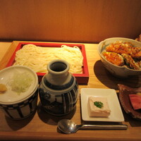 神楽坂 久露葉亭 - うどんとミニ天丼御膳