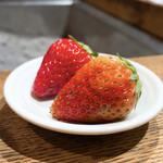 柳家 - デザート いちご（紅ほっぺ）
