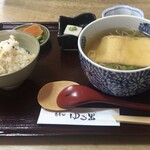 蕎麦切 ゆる里 - たぬきそば定食：￥１，３２０