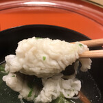 Akasaka Kikunoi - 昼懐石１３３１０円。伝助穴子 霞仕立て。脂が乗っているのに、上品な白身の味わいもあり、とーっても美味しくいただきました（╹◡╹）（╹◡╹）