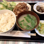 キッチン Kokoro - 本日のランチA 豚肉の味噌ソース炒め