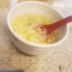 中国東北料理　美食村 - 玉子スープ