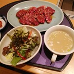 Yakiniku Ichifuku - ハラミランチお肉大盛り