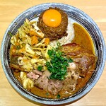 吉田カレー  - ミックス 小・豚・アチャール・角切りローストポーク