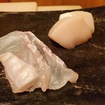 日本橋蛎殻町 すぎた - ホタテ　野付　ヒラメ　勝山