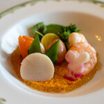 S.S.コロンビア・ダイニングルーム - 2021.4 シーフードマリネ モッツァレラとエッグ