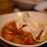 ヴォルケイニア・レストラン - 2021.4 海老のチリソース（980円）