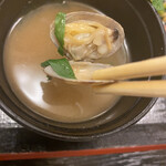 木曽岬 - あさりの味噌汁でした。
