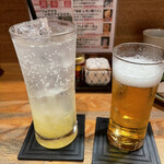 Kimboshi - ゆずスカッシュ&瓶ビール(中)
