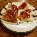 満田屋 - こんにゃく。田楽味噌とゆず味噌の二種