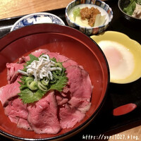 肉炭馨 和衷 - ランチ：ローストビーフ丼