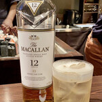 たでの葉 - マッカランのハイボール　女性スタッフさんの手つきも鮮やかなのですよ♪