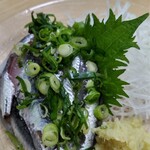 にし与 - いわしの刺身