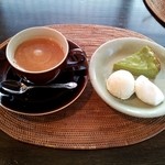 茶ノ木カフェ - ドリンクセット　９５０円