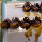 うなぎの又一 - うなぎの又一の肝の串焼き
