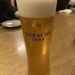 海鮮と地酒の店 ま心 - サッポロ空知生ビール