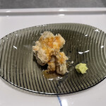 天想 稲穂 - 煮鮑の天ぷら