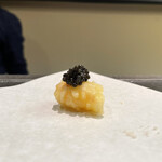 天想 稲穂 - 熟成車海老キャビアのせ