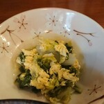 呑み食い処 うおひで - 白菜煮びたし玉子とじ