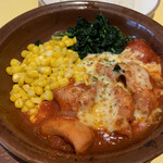 Saizeriya - 鶏肉のトマトソース煮込みランチ♪