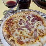 サイゼリヤ - パンチェッタのピザ♪