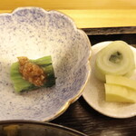 Inakanodaidokoro Zeroichi - 漬物、小鉢