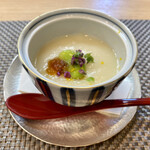 Oryouri Hisamatsu - 新玉ねぎの冷やし茶碗蒸し