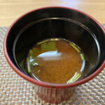 御料理 ひさまつ - 自家製汲み豆腐の赤出汁