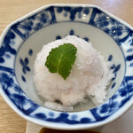 御料理 ひさまつ - 新生姜のシャーベット