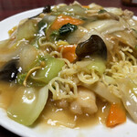 盛華楼 - 両面焼きそば