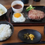 sagawagyuuhamba-gunomisemarumo - 黒毛和牛ハンバーグセット(160g)デミグラスソース