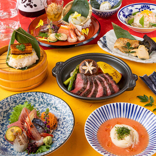 所有宴會套餐均附飲料暢飲，價格從3,000日圓起！