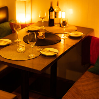 Semi-private room for small groups◎ Enjoy Meat Bar cuisine in a stylish space.