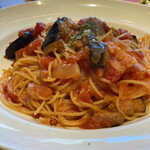 イタリア食堂 フロマージョ - 茄子とベーコンのトマトスパゲッティ
￥1680
