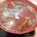 中華飯店 福源 - スープはねぎのシンプルなの